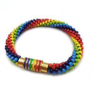 KUMIHIMO MULTICOLOR BEADED Bracelet Handmade Beaded Bracelets